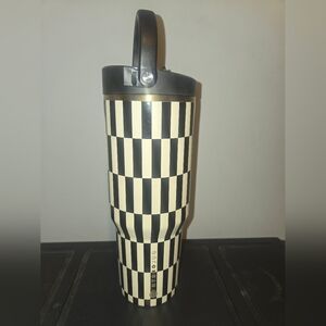 HydroJug Black and Cream Striped Thermos